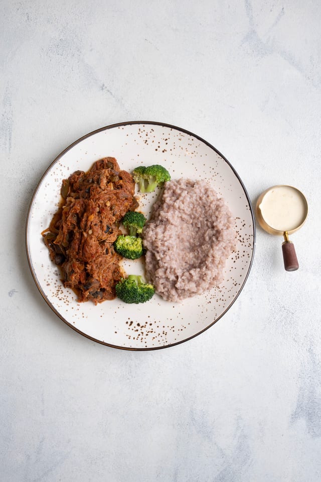 Braised Beef and Risotto al Barolo.