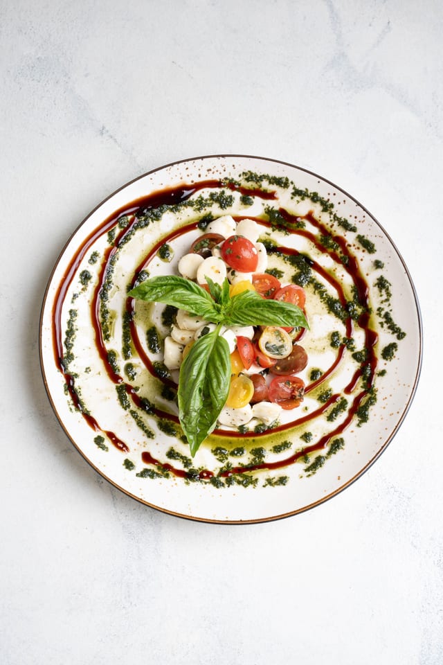 Mozzarella Caprese.