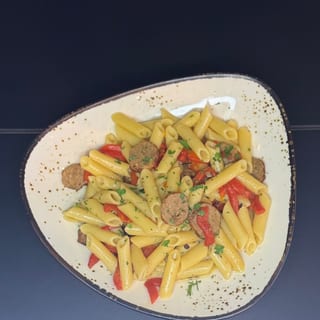 Penne Sausage & Roast Peppers
